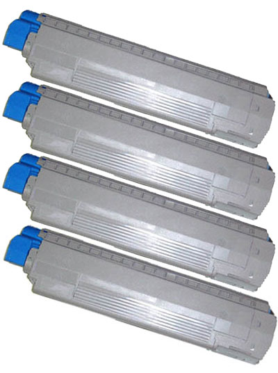 Set 4 Toner alternativi per OKI ES8451, ES8461