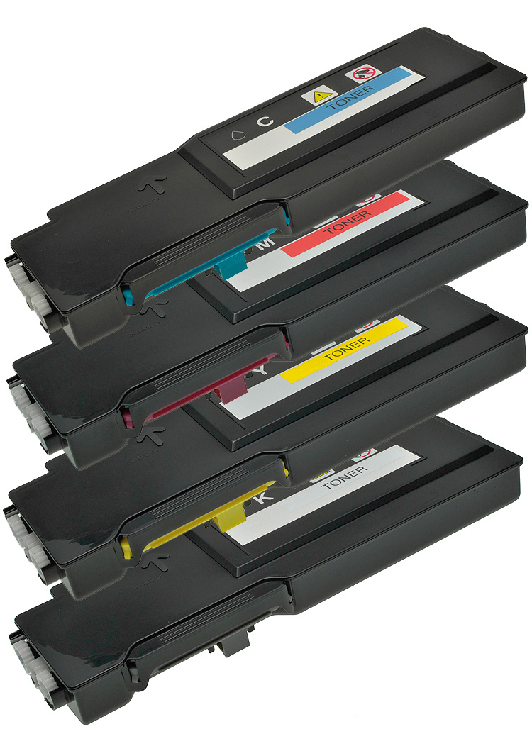 Set 4 Alternativ-Toner für DELL C2660, C2665DN