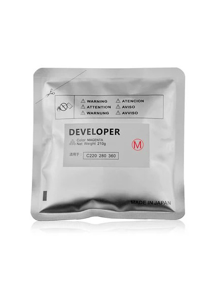 Developer Material Magenta Compatible for Konica Minolta Bizhub C220/C224/C280/C284/C360/C364, DV311, DV512