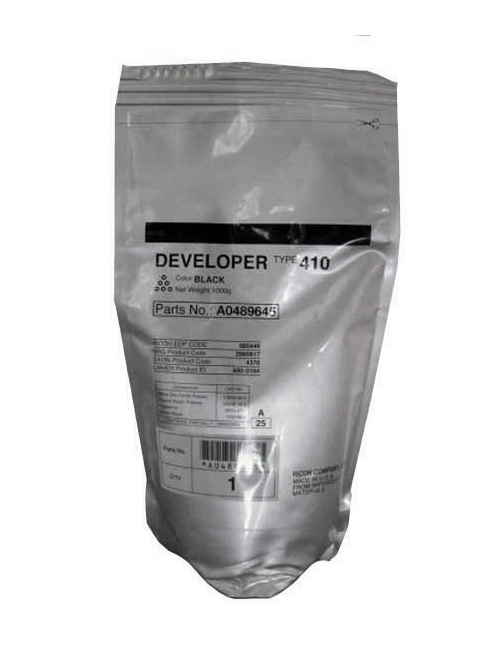 Developer Material Black Original Ricoh Type 410 / A0489645, FT4215, 4220, 4415, 4418, 4421, 4460