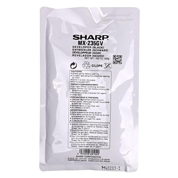 Original Developer Sharp AR-5618, AR-5620, MX-M182, MX-M202 / MX-235 GV, 50.000 σελ.