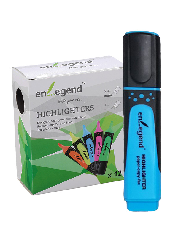 Highlighter Pen Underline Marker EnLegend 1-5mm Blue