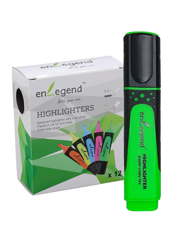 Highlighter Pen Underline Marker EnLegend 1-5mm Green