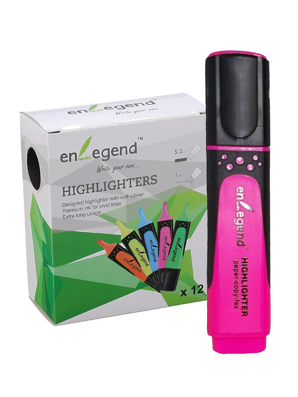 Highlighter Pen Underline Marker EnLegend 1-5mm Pink