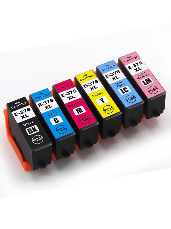 Μελανοδοχεία ΣΕΤ-6 χρώματα Συμβατά Inkjet Cartridge Epson 378XL, C13T379840
