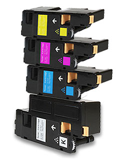 Set 4 Toner Compatible for Epson Aculaser C1700, CX17