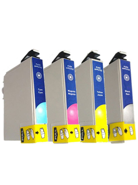 Cartucce di inchiostro SET-4 colori compatibile per Epson T1811/ T1812/ T1813/ T1814/ 18XL
