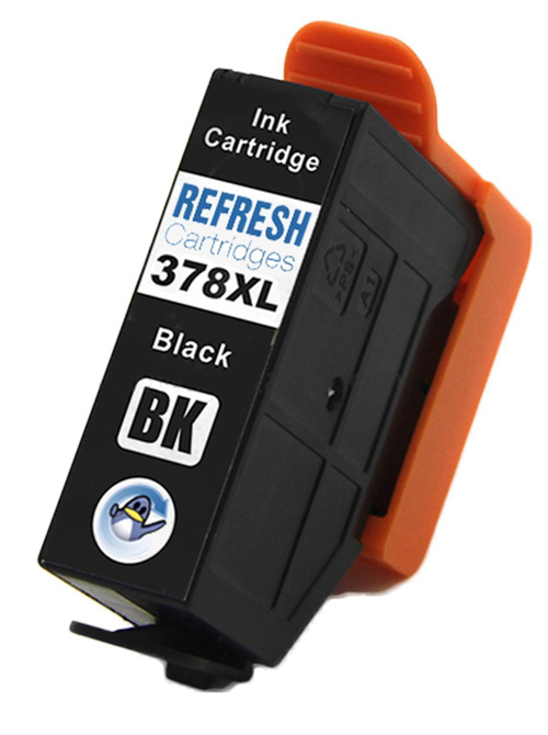 Ink Cartridge Black compatible for Epson C13T37914010, 378XL, 500 pages