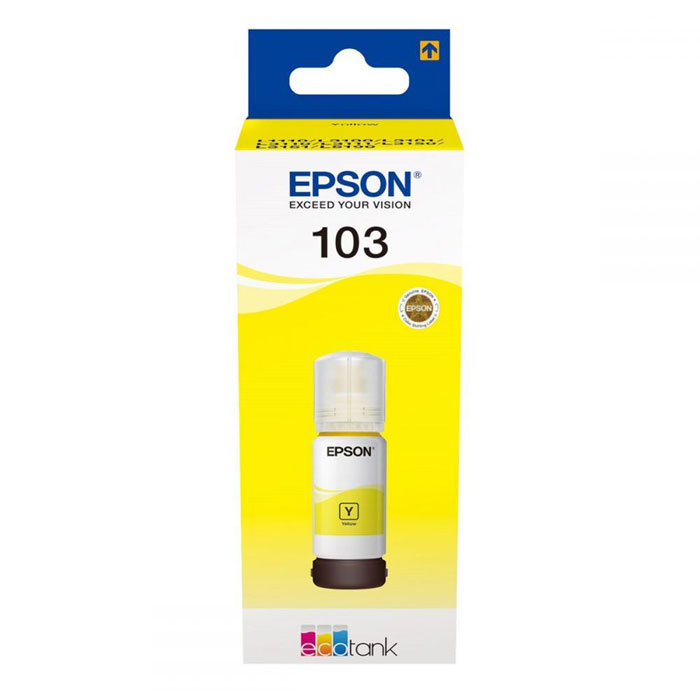 Original Φιάλη Μελάνι Κίτρινο Epson EcoTank C13T00S44A / 103YL, 65 ml