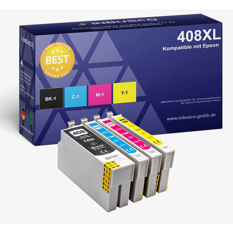 Ink Cartridge Set-4 compatible for Epson 408XL
