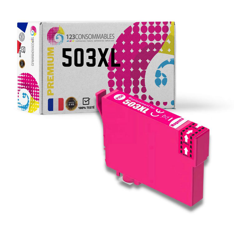 Ink Cartridge Magenta compatible for Epson 503XL / C13T09R34010, 470 pages