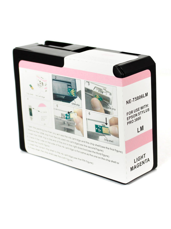 Ink Cartridge Light Magenta compatible for Epson C13T580600 / T5806, 84 ml