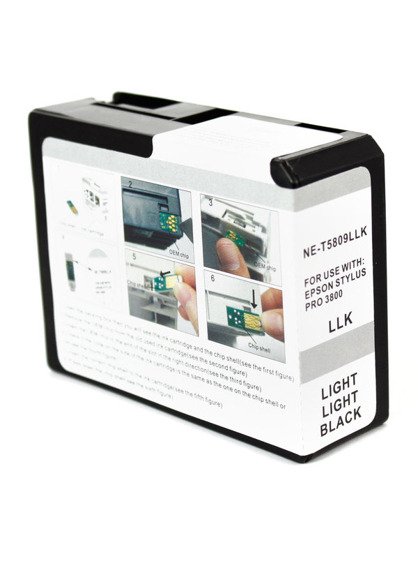 Ink Cartridge Light Light Black compatible for Epson C13T580900 / T5809, 84 ml