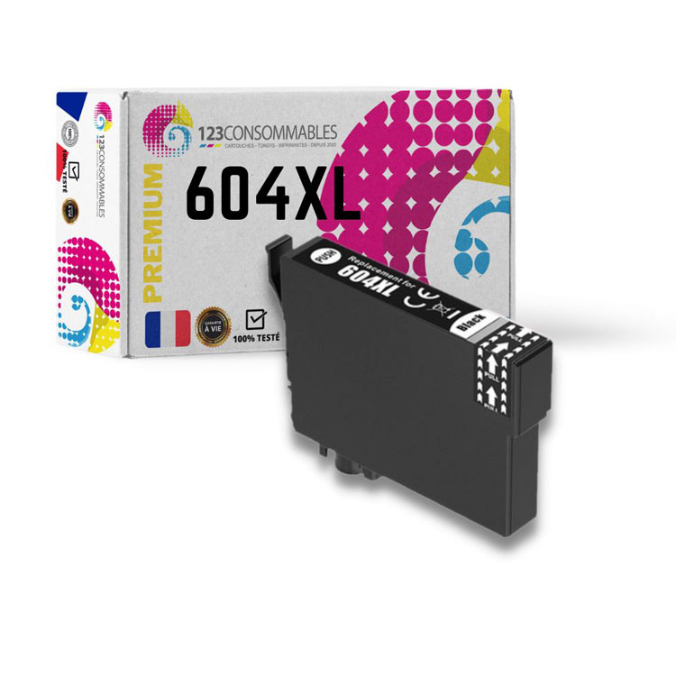 Μελανοδοχείο Μαύρο Συμβατό για Epson 604XL / C13T10H14010, 500 σελ.