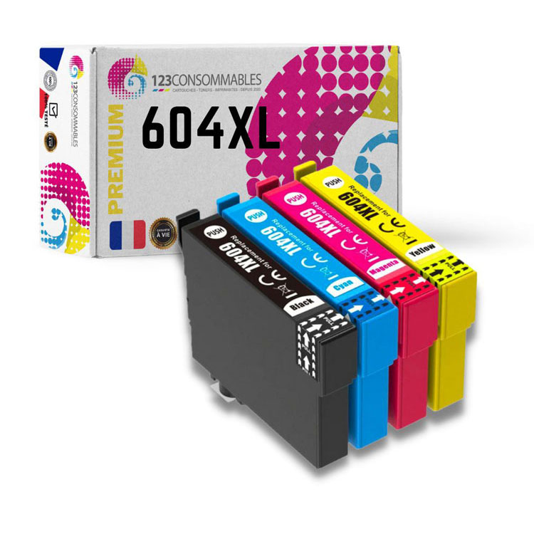 Μελανοδοχεία ΣΕΤ-4 χρώματα Συμβατά για Epson 604XL / C13T10H64010