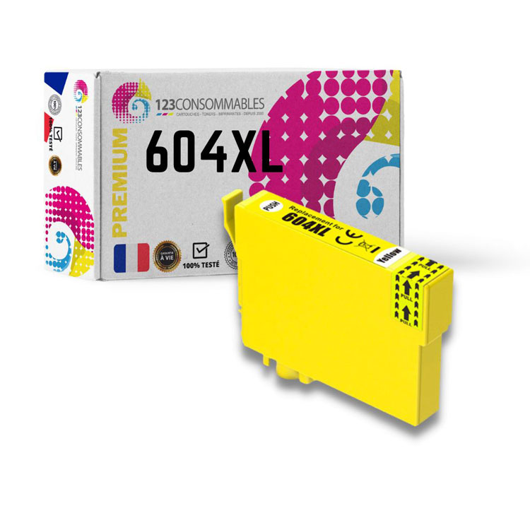 Cartuccia di inchiostro Giallo compatibile per Epson 604XL / C13T10H44010, 350 pagine