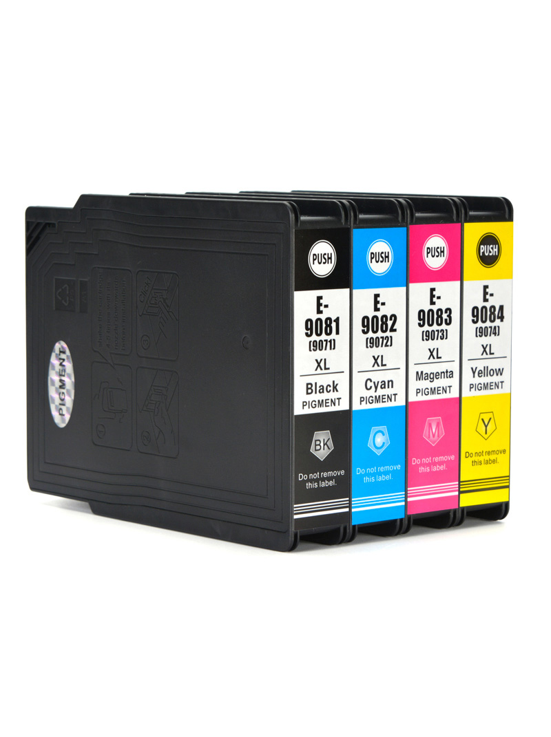 Cartucce di inchiostro SET-4 colori compatibile per Epson T9081 82 83 84 Multipack