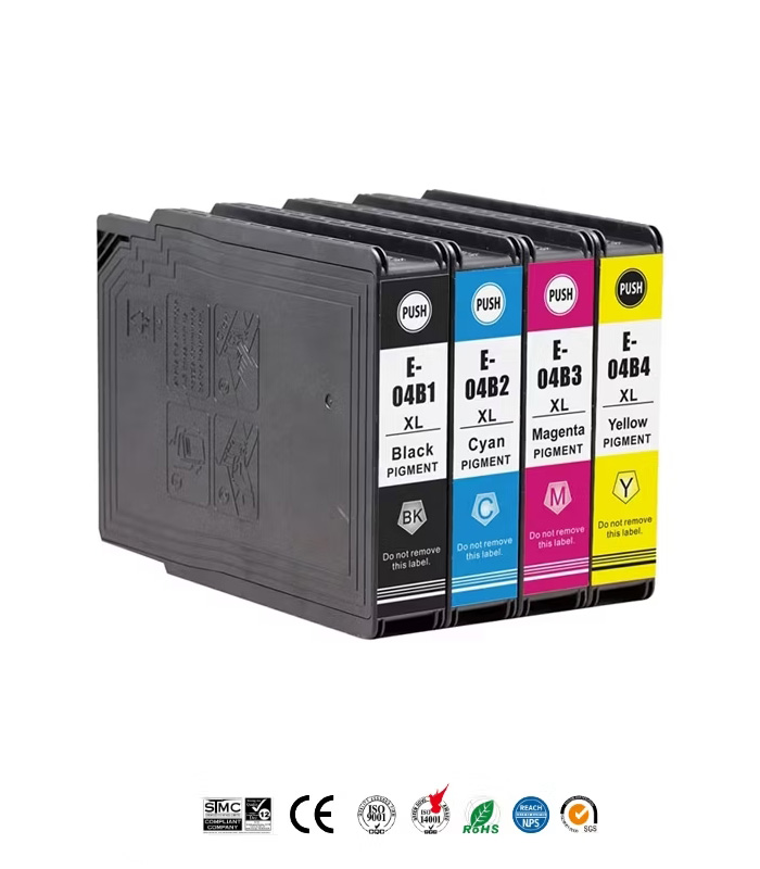 Μελάνια ΣΕΤ-4 χρώματα Συμβατά με Epson WorkForce Pro WF-C8190, C8610, C8690, T04B1, T04B2, T04B3, T04B4