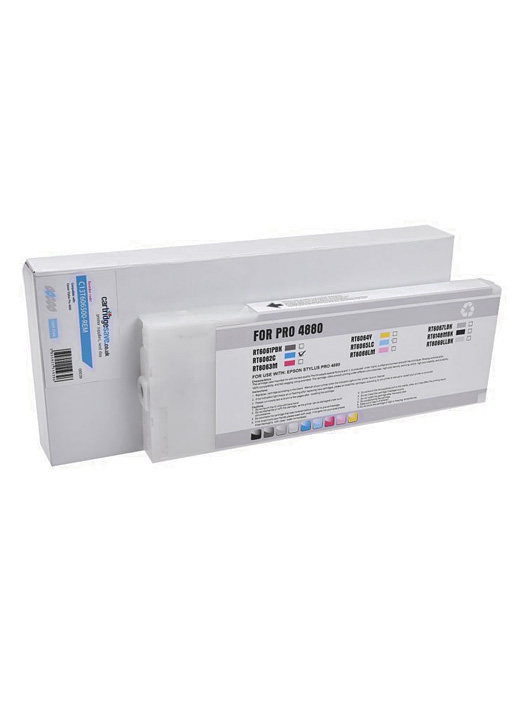 Μελανοδοχείο Γαλάζιο Συμβατό για Epson T6062 / C13T606200, 220 ml