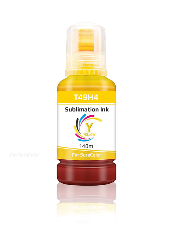 Inchiostro Dye Sublimation Giallo compatibile con Epson SureColor, EcoTank, Workforce, 140 ml