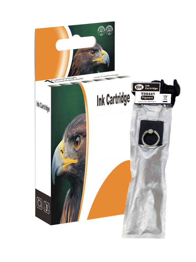 Tinte Schwarz kompatibel für Epson T9441BK/T9451XL, C13T944140, 70 ml