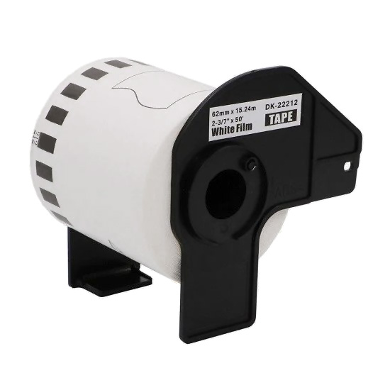 Roll Labels Compatible for Brother DK-22212 (62mmx15,24M Continuous)