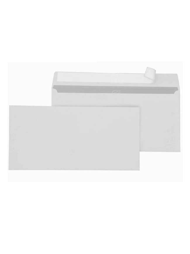 Φάκελος λευκός αυτοκόλλητος 11,5x23cm 500 τμχ