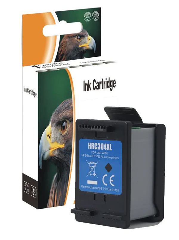 Tintenpatrone Schwarz kompatibel für HP 304XL, N9K08AE, 18 ml, 300 seiten