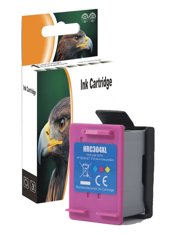 Ink Cartridge Tri-Colour compatible for HP 304XL, N9K07AE, 18 ml, 300 pages