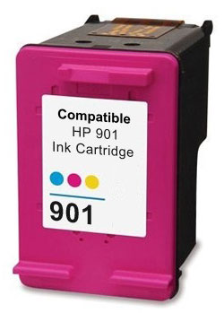 Tintenpatrone Color CMY kompatibel für HP Nr 901 XL, CC656AE, 21 ml