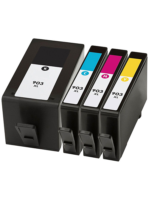 Ink Cartridge Set-4 compatible for HP Nr 903XL, Cyan, Magenta, Yellow, Black