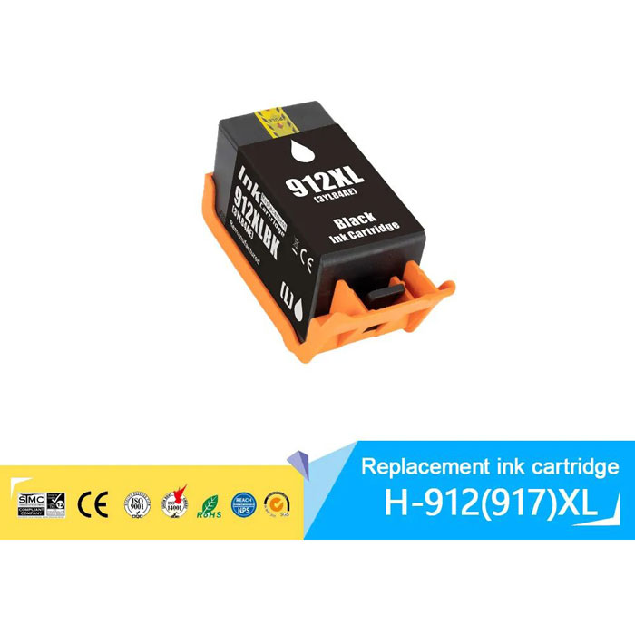 Cartuccia di inchiostro Nero compatibile per HP 912XL / 3YL84AE, 825 pagine