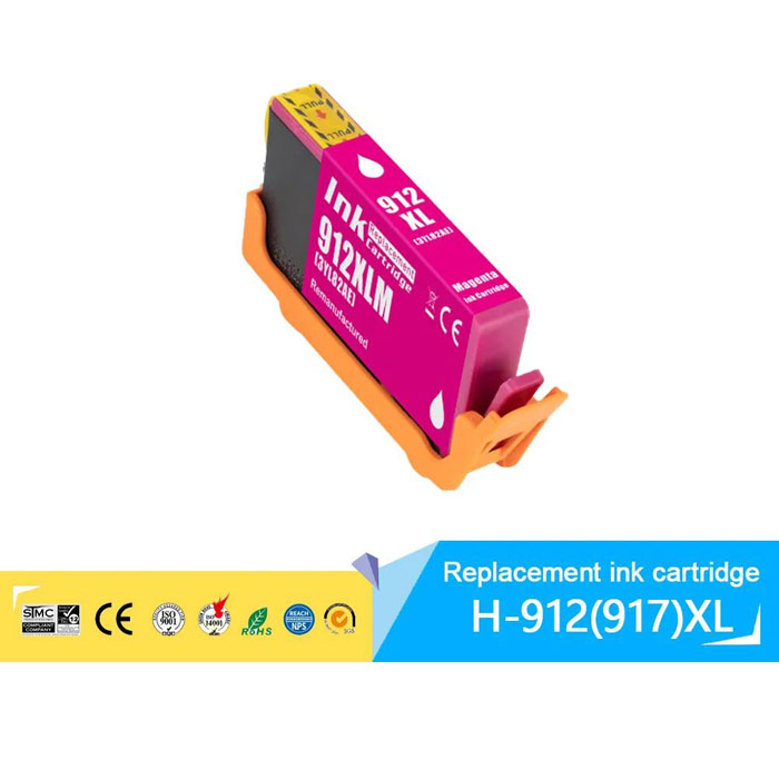 Tintenpatrone Magenta kompatibel für HP 912XL / 3YL82AE, 825 seiten