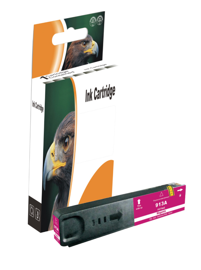 Tintenpatrone Magenta kompatibel für HP 913A, F6T78AE, 3.000 seiten