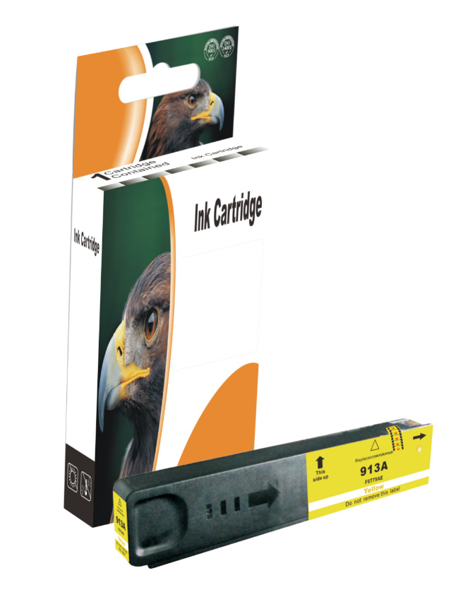 Tintenpatrone Gelb kompatibel für HP 913A, F6T79AE, 3.000 seiten