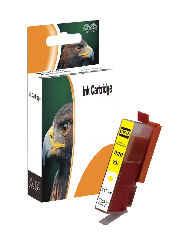 Cartuccia di inchiostro Giallo compatibile con chip perr HP Nr 920XL, CD974AE, 750 pagine