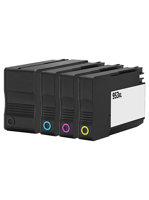 Ink Cartridge Set-4 compatible for HP Nr. 953XL, Cyan, Magenta, Yellow, Black