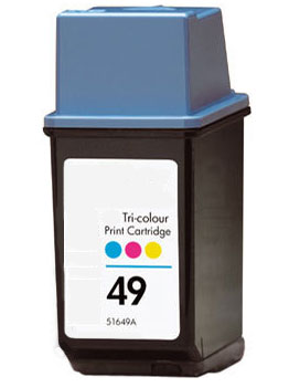 Tintenpatrone Color CMY kompatibel für HP Nr 49 / 51649AE, 23 ml