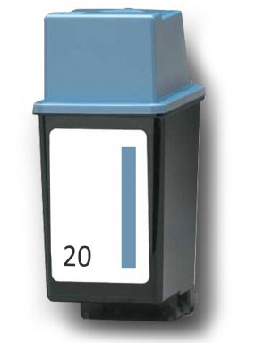 Cartuccia di inchiostro Nero compatibile per HP Nr 20 / C6614DE, 37 ml