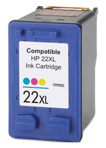 Ink Cartridge Color CMY compatible for HP Nr 22 / C9352CE, 18,0 ml