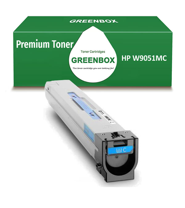 Toner alternativo ciano per HP Color Laserjet Managed Flow, MFP E87640, E87655, W9051MC, 52.000 pagine