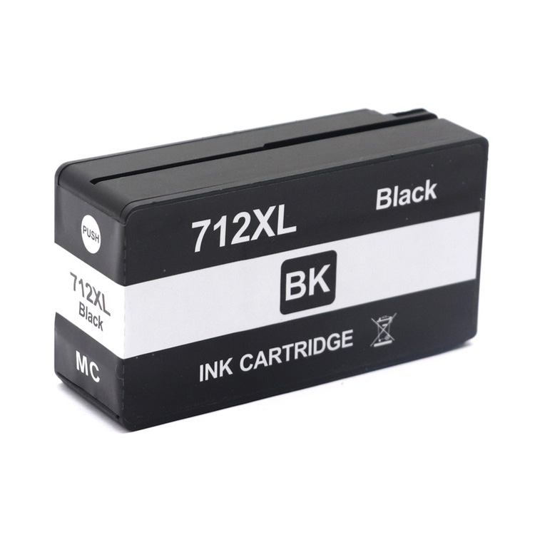 Ink Cartridge Black compatible for HP 712 / 3ED71A, 80 ml
