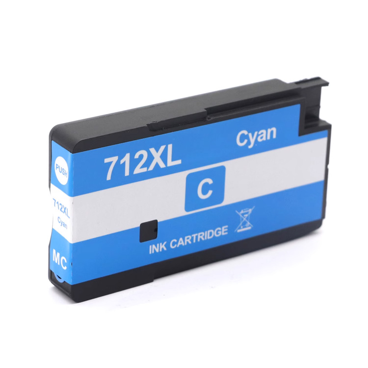 Tintenpatrone Cyan kompatibel für HP 712 / 3ED67A, 29 ml