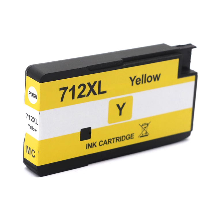 Cartuccia di inchiostro Giallo compatibile per HP 712 / 3ED69A, 29 ml