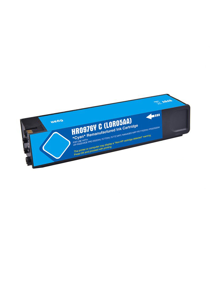 Cartuccia di inchiostro Ciano compatibile per HP 976Y, L0R05A, 240 ml, 15.000 pagine