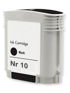 Cartuccia di inchiostro Nero compatibile per HP Nr 10, C4844AE, 72 ml