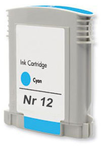 Tintenpatrone Cyan kompatibel für HP Nr 12 / C4804A, 62 ml