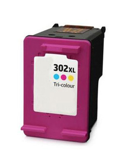Ink Cartridge Color CMY compatible for HP 302XL, F6U67AE 18 ml