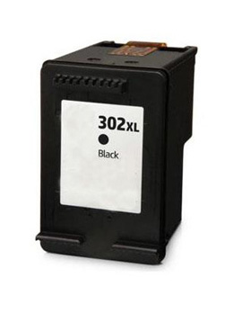 Ink Cartridge Black compatible for HP 302XL, F6U68A 18 ml