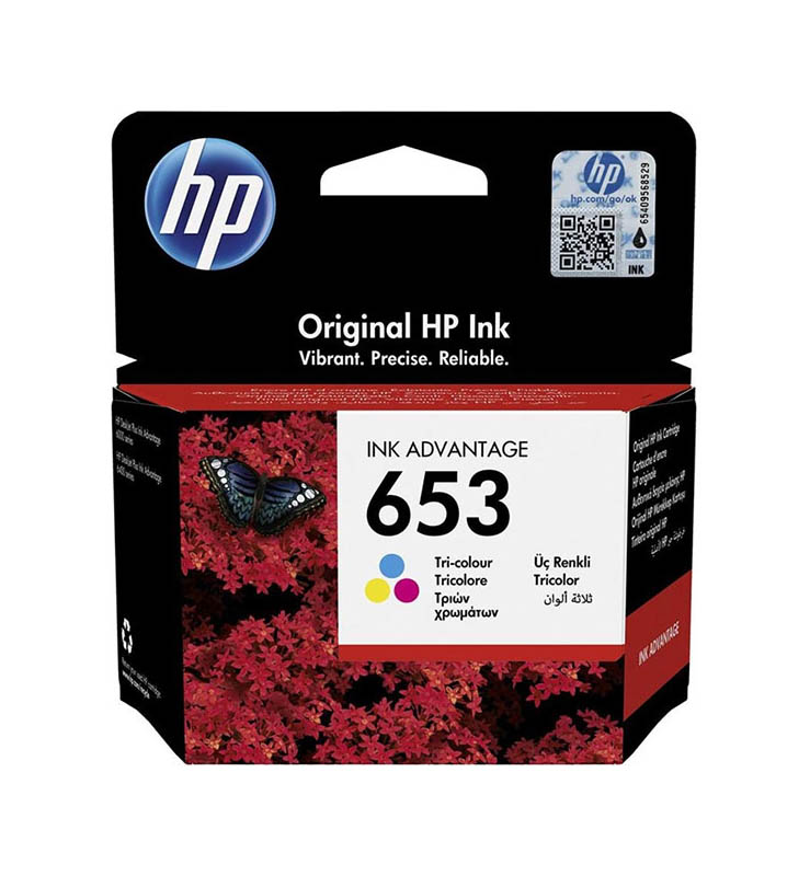 Original Ink Cartridge Tri-Colour HP 653 / 3YM74AE, 200 pages